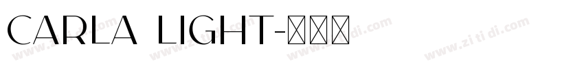 carla light字体转换